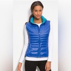 Bernardo Packable Goose Down Gorpcore Quilted Vest Jacket NWT L